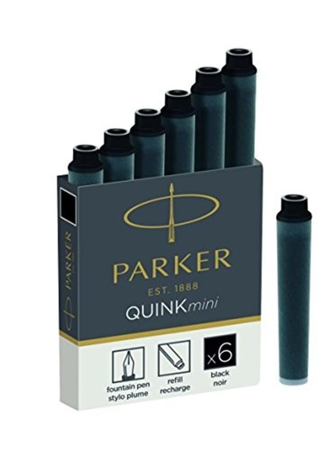 CARTUCHOS PARA PLUMAS NEGRO PAR QUINK PUD PAQUETE DE 6 UDS